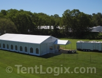 clear span structure with cathedral window sidewalls