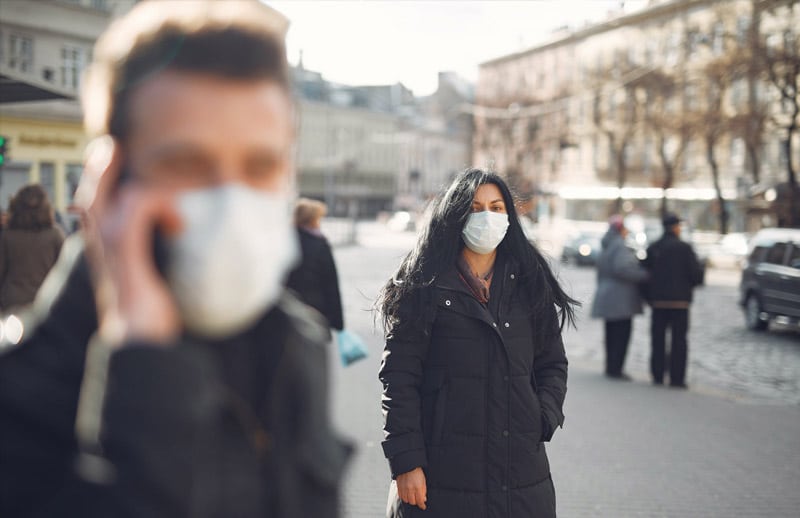 people wearing face masks